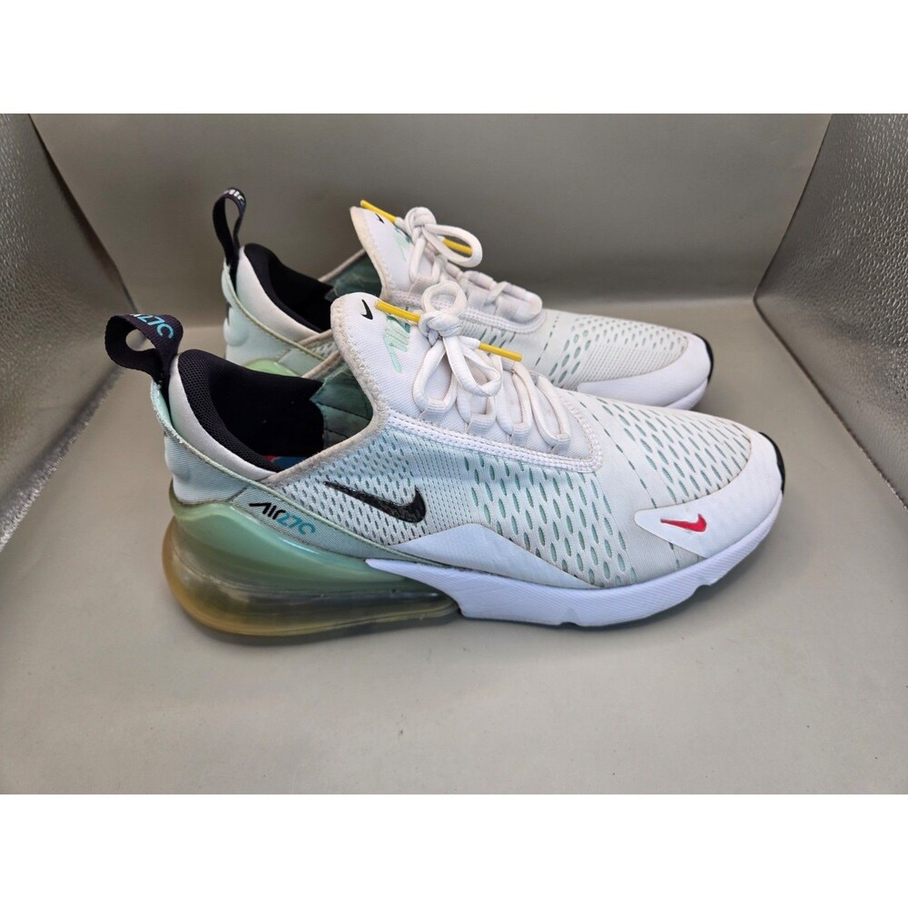 Nike Air Max 270 Shoes Women's 11 White Mint Foam Road Running Athletic Sneakers